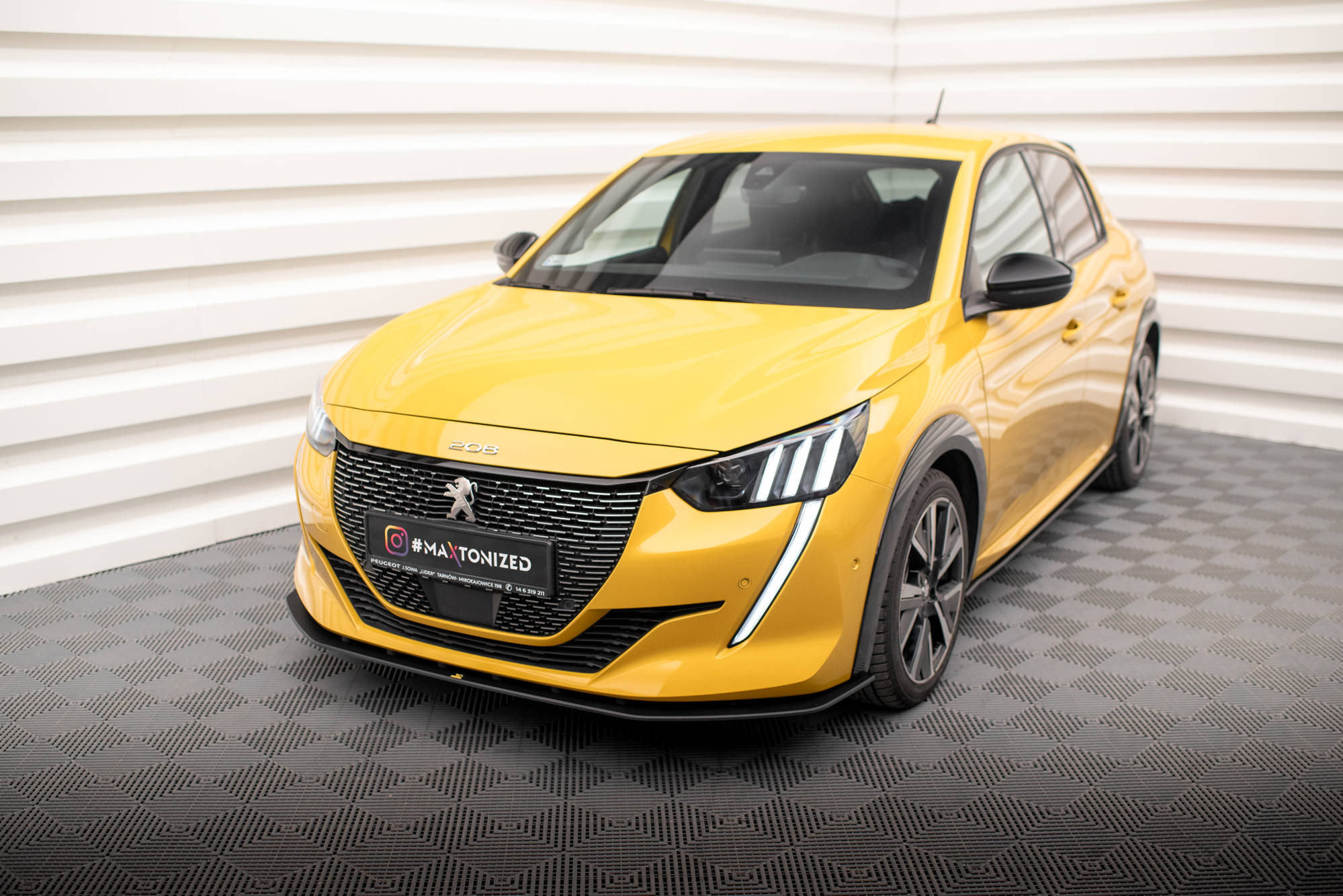 STREET PRO FRONT SPLITTER SUITABLE FOR PEUGEOT 208 GT MK2 – MAXTON DESIGN - 4