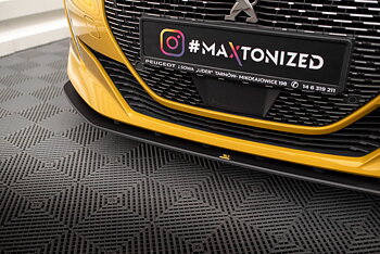 STREET PRO FRONT SPLITTER SUITABLE FOR PEUGEOT 208 GT MK2 – MAXTON DESIGN
