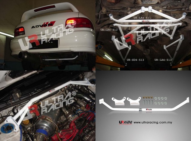 SUBARU IMPREZA GC8 94-01 ULTRARACING 4-DELAR STAG SET