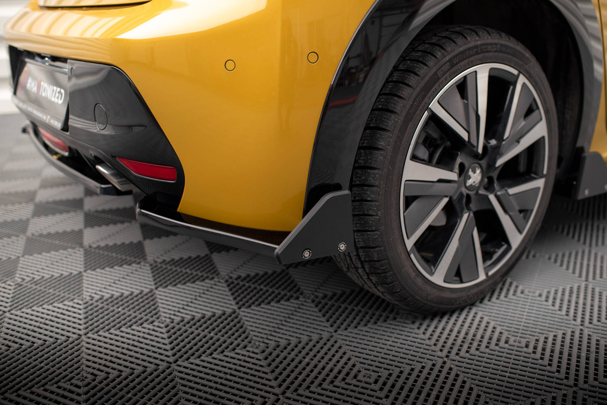 Rear Side Splitters V.1 + Flaps Peugeot 208 GT Mk2 - 4
