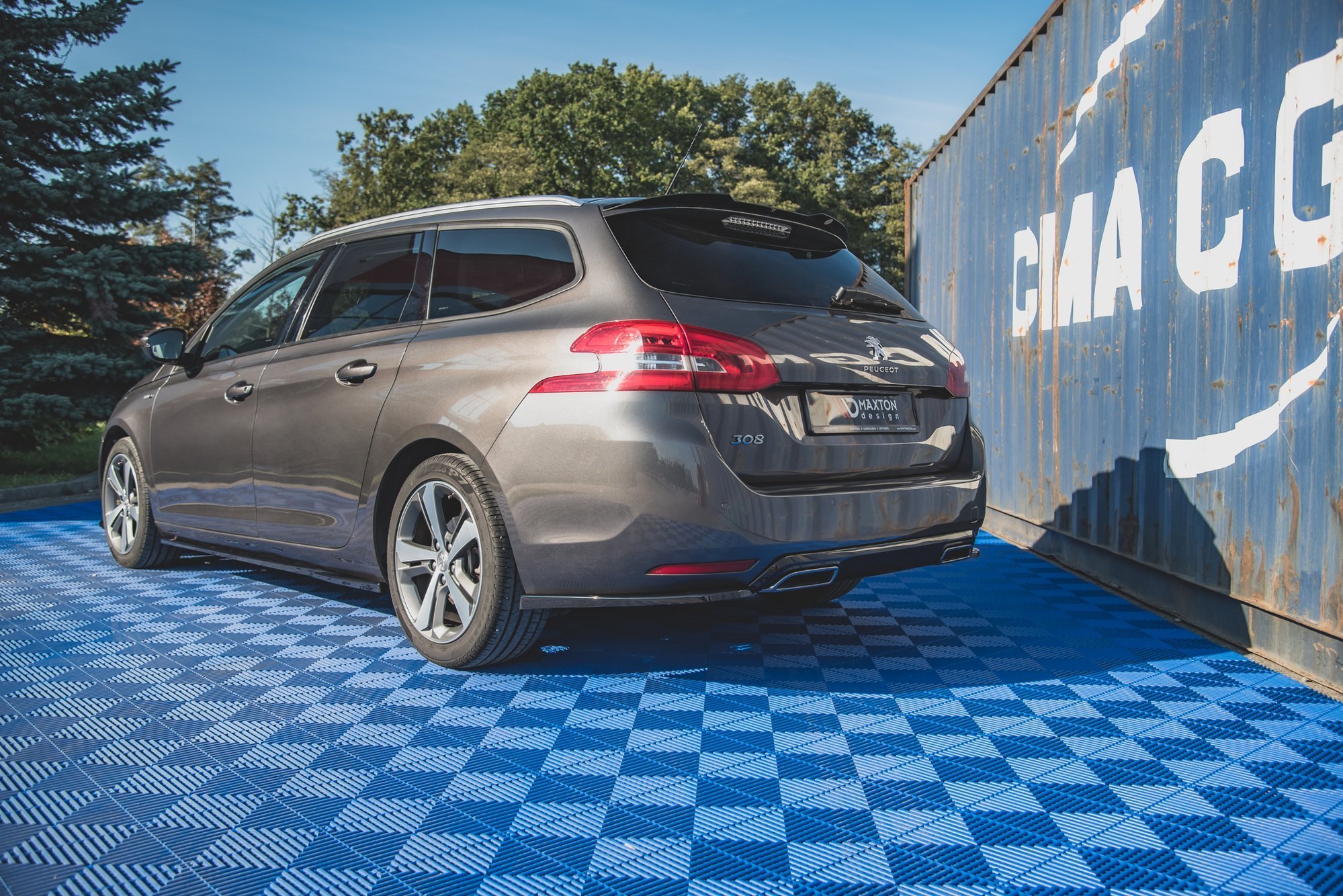 Rear Side Splitters Peugeot 308 SW Mk2 Facelift - 4