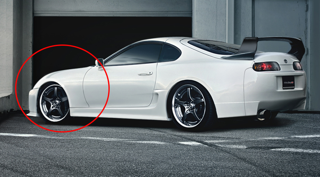 TOYOTA SUPRA 93-98 WIDE FRONT FENDERS [AUTOR]