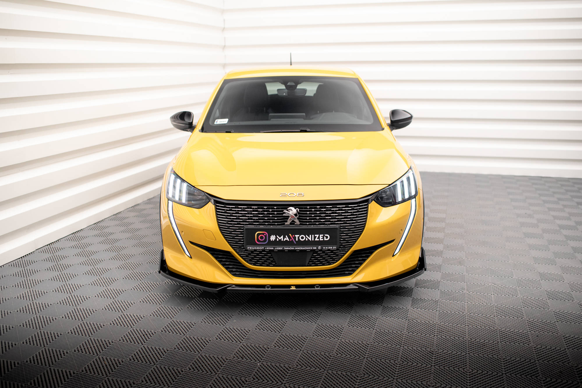 Front Splitter V.1 + Flaps Peugeot 208 GT Mk2 - 2
