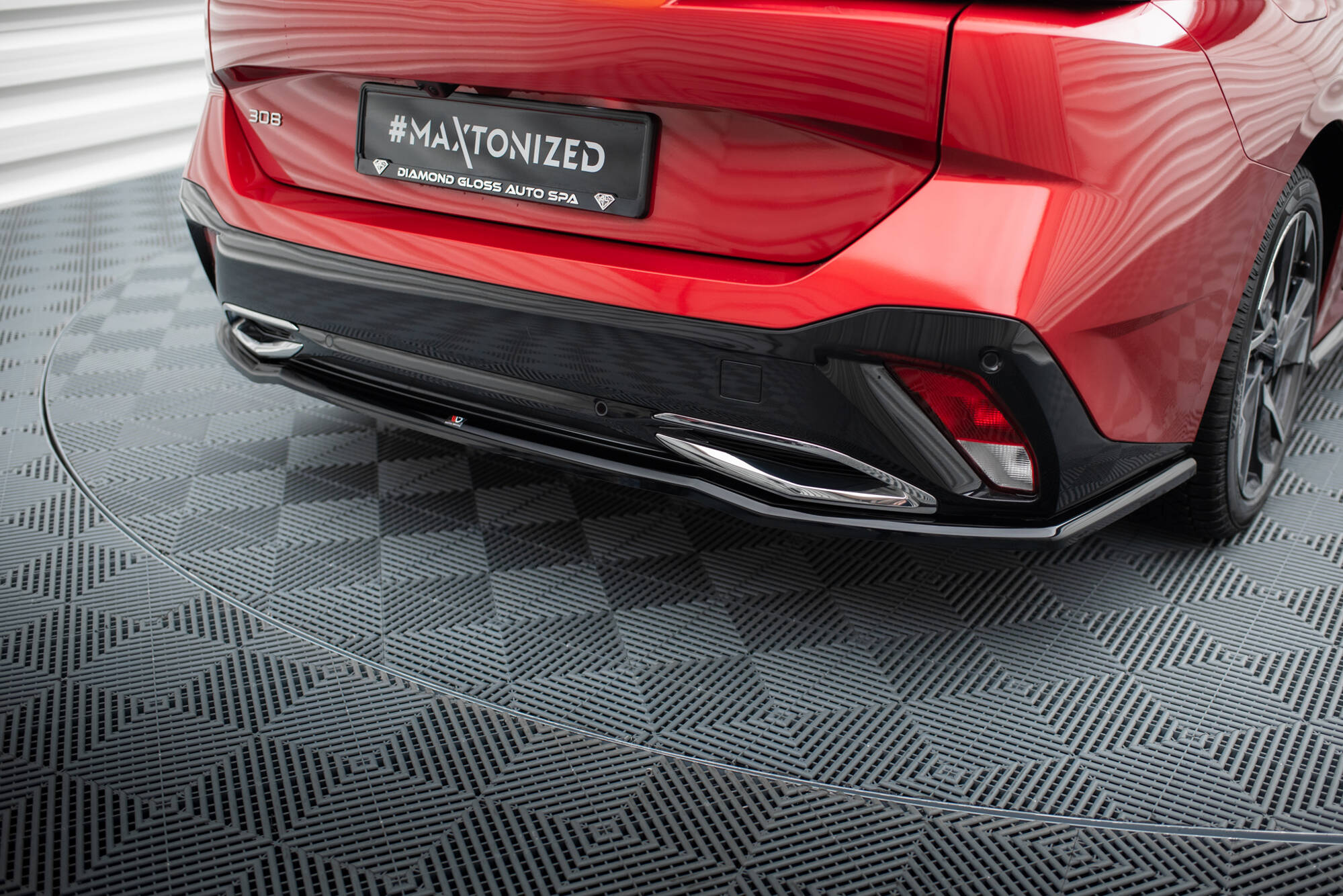 Central Rear Splitter Peugeot 308 Mk3 - 3