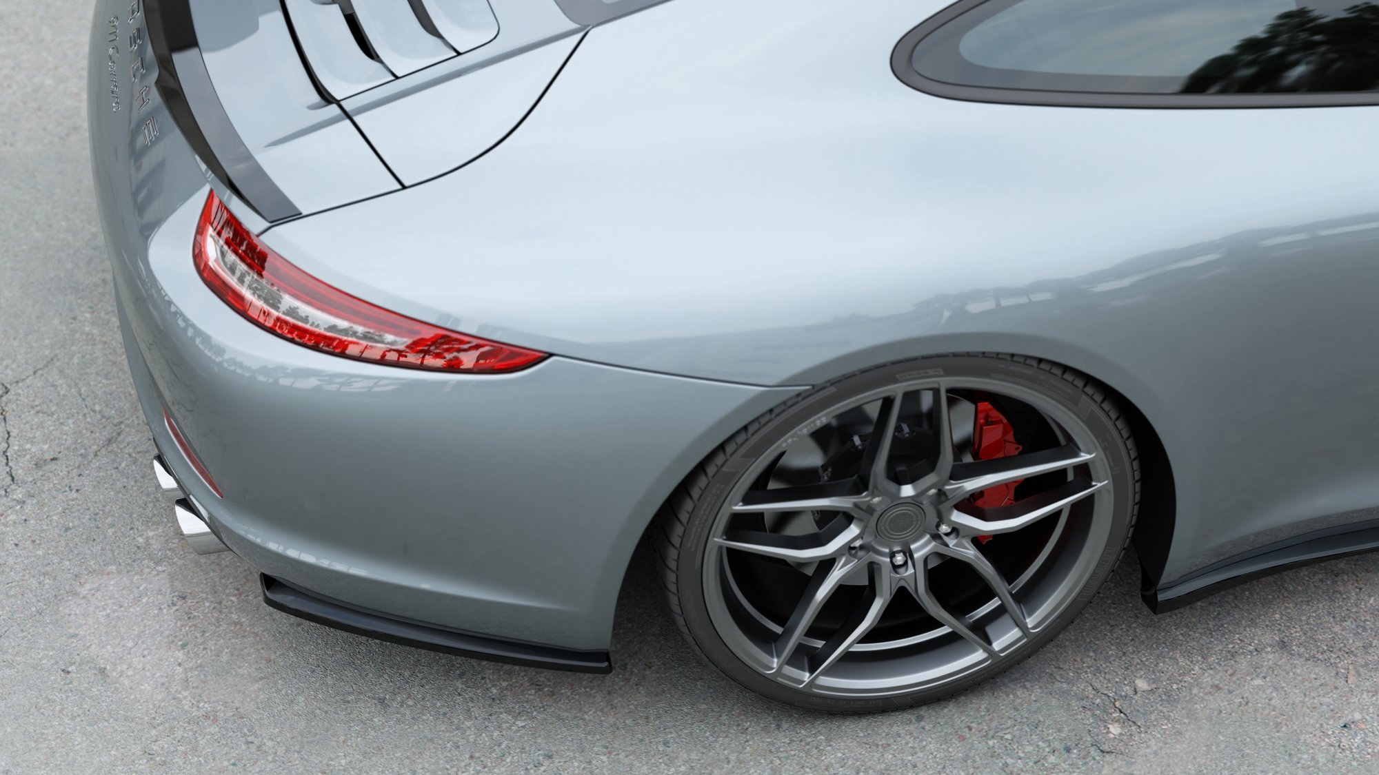 Rear Side Splitters Porsche 911 Carrera 991 (2011-2016) - 5