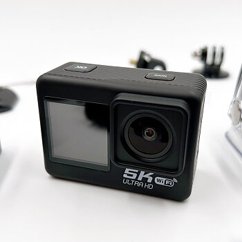 ACTION CAM 5K CAMERA WITH ACCESSORIES