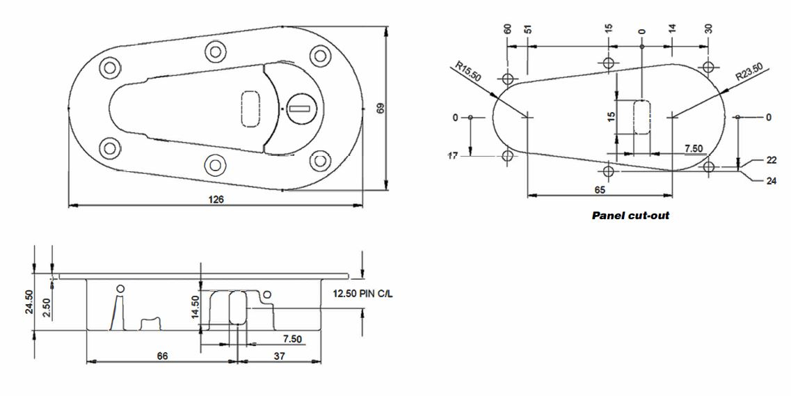 AEROCATCH BLACK FASTENERS (PAIR) - 4
