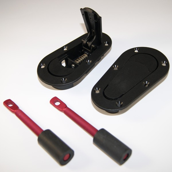 AEROCATCH BLACK FASTENERS (PAIR)