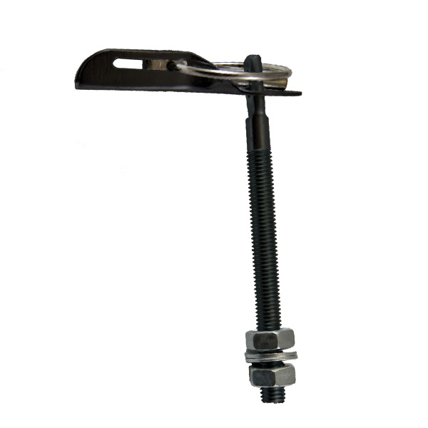 DAKAR ALUMINIUM BLACK HOOD FASTENERS (1X PAIR)