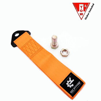 UNIVERSAL EPR TOW HOOK/STRAP 20CM ORANGE