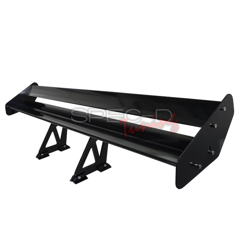 UNIVERSAL DOUBLE DECK ALU ADJUSTABLE SPOILER BLACK 133CM