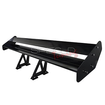 UNIVERSAL DOUBLE DECK ALU ADJUSTABLE SPOILER BLACK 133CM