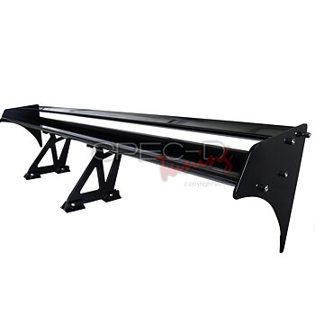 UNIVERSAL DOUBLE DECK ALU NON ADJUSTABLE SPOILER BLACK 132CM
