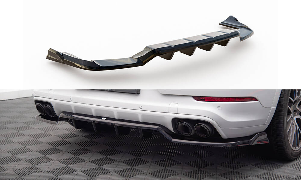 Central Rear Splitter (Vertical Bars) Porsche Cayenne Coupe Mk3
