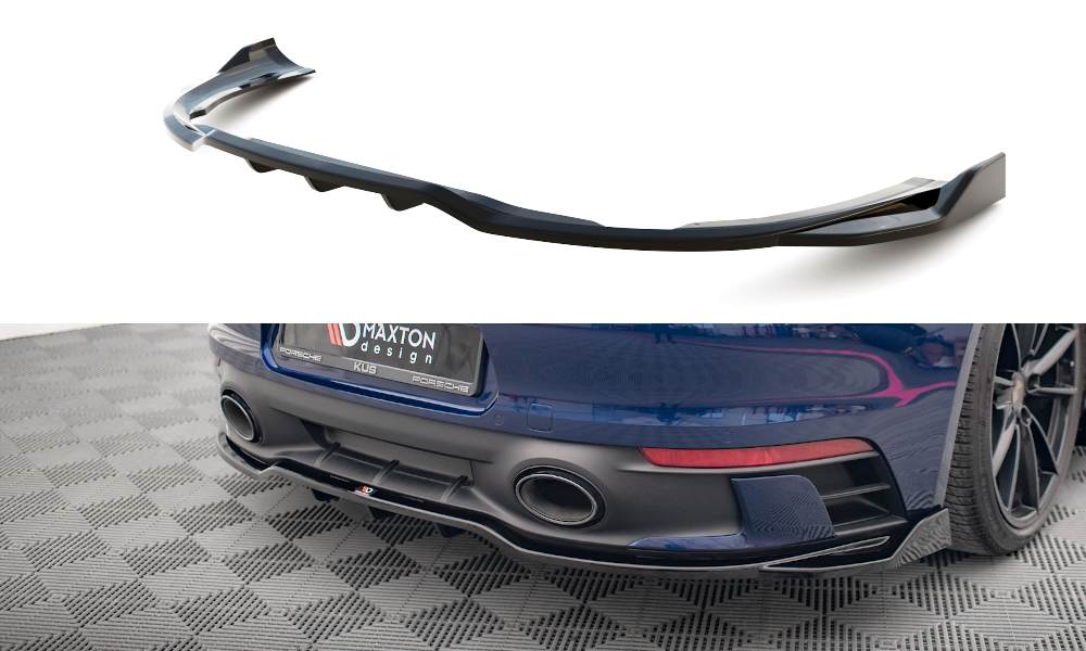 Central Rear Splitter (Vertical Bars) V.2 Porsche 911 Carrera Aero / Carrera GTS 992