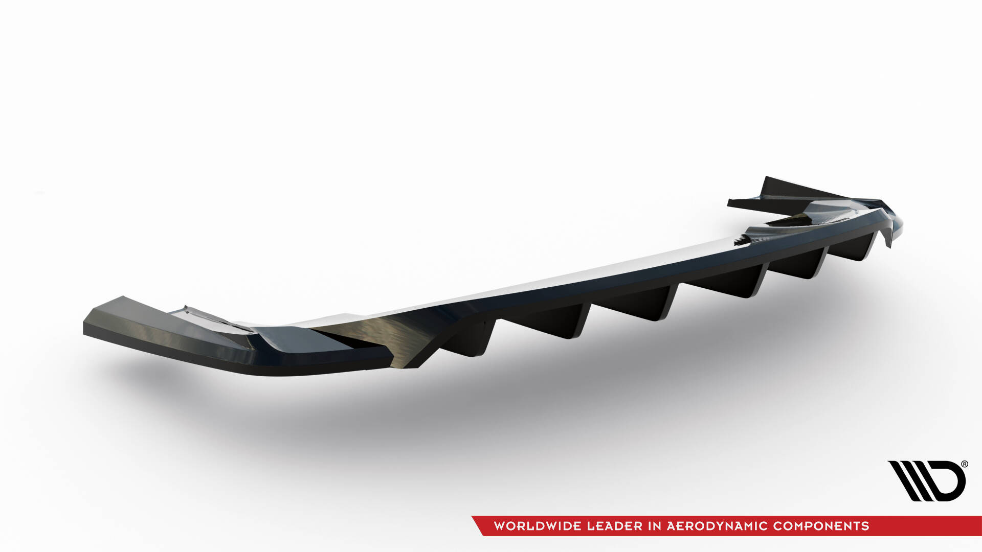 Central Rear Splitter (Vertical Bars) Porsche Taycan / Taycan 4 / Taycan 4S / Taycan GTS Mk1 - 9