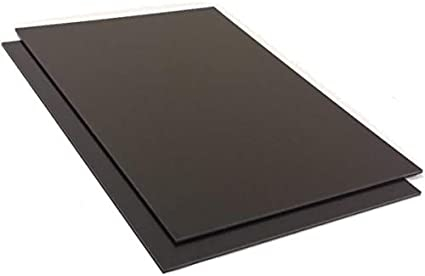BLACK ABS PLASTIC PLATE 300X50CM