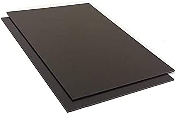 BLACK ABS PLASTIC PLATE 300X50CM