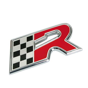 CHROMED 3D EMBLEM, BICOLOUR - R-FLAG