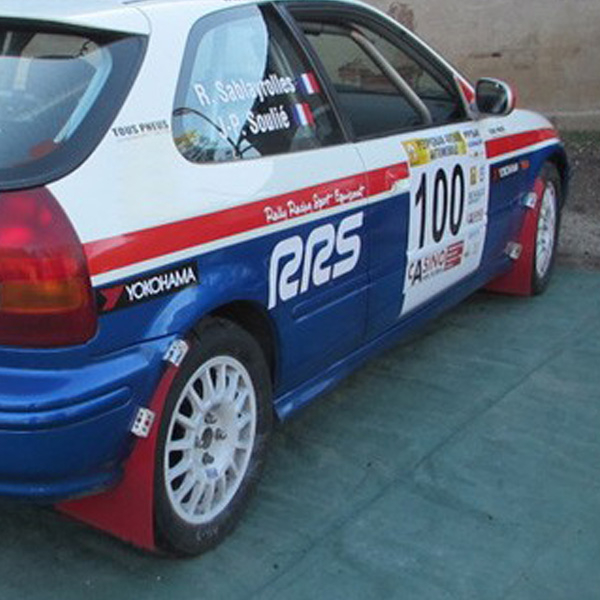 RED 4MM RALLY MUD FLAPS (BY PAIR)