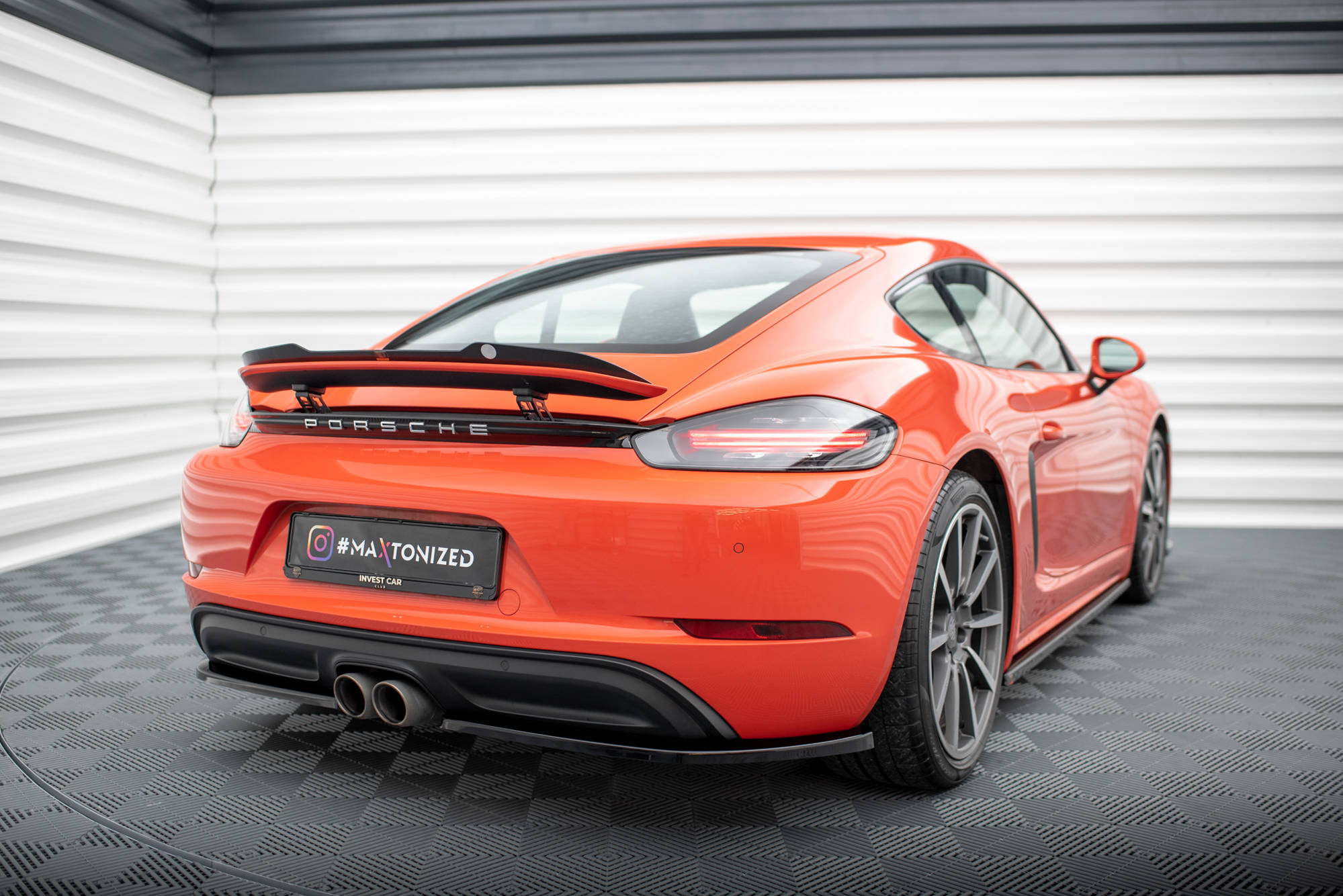 Rear Side Splitters Porsche 718 Cayman 982c - 4