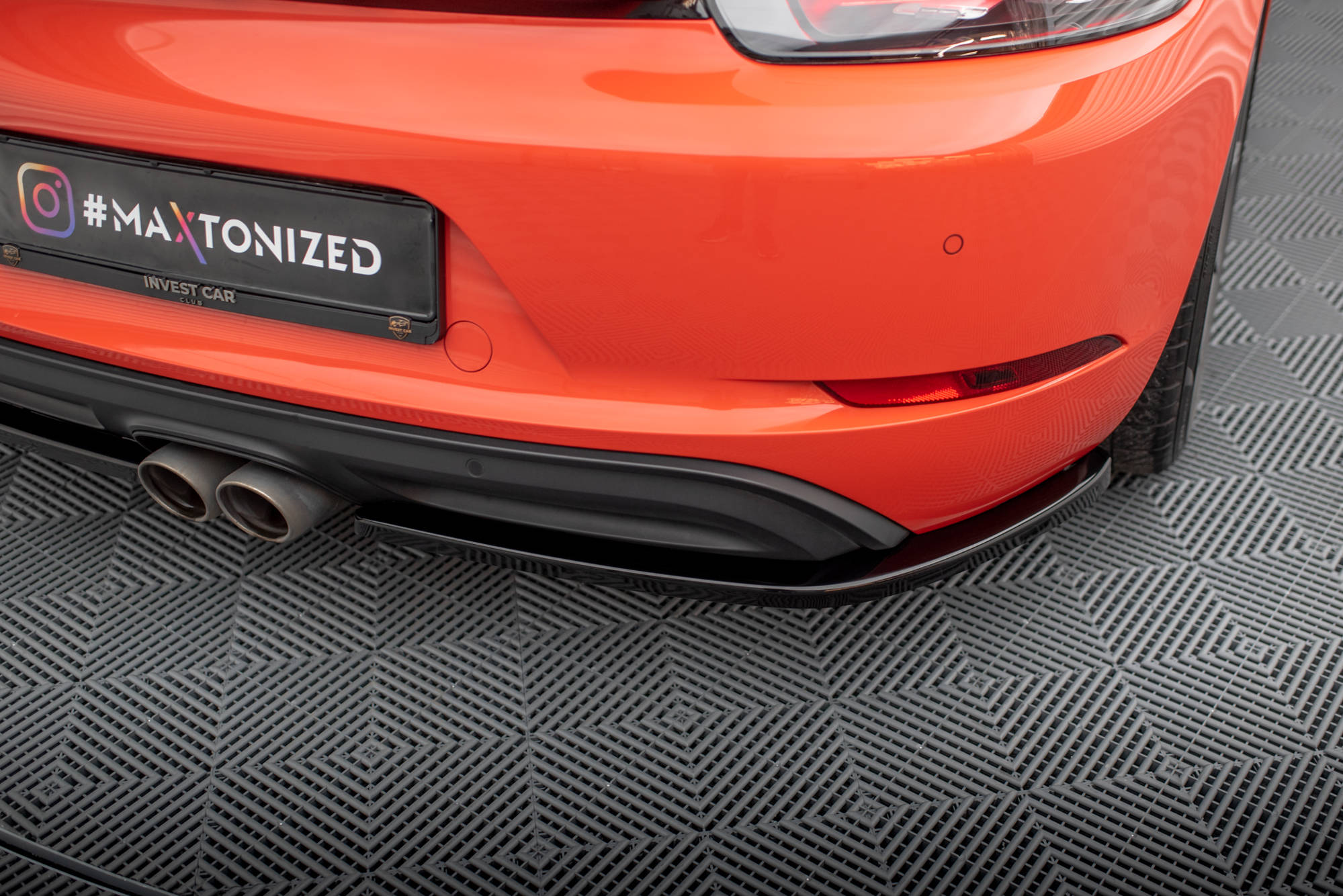 Rear Side Splitters Porsche 718 Cayman 982c - 3