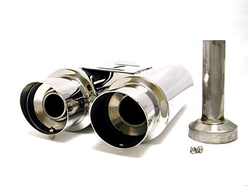 MDF DUAL 3.5 TIP MEGAN RACING UNIVERSAL MUFFLER
