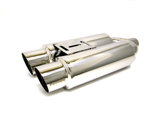 MDF DUAL 3.5 TIP MEGAN RACING UNIVERSAL MUFFLER