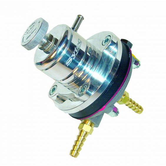 SYTEC 1:1 ADJUSTABLE MOTORSPORT FUEL PRESSURE REGULATOR (SILVER)