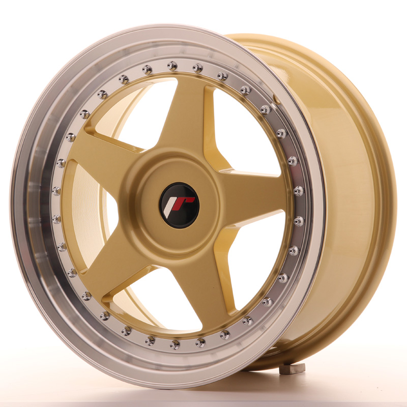 Japan Racing JR6 17x8 ET20-35 Blank Gold