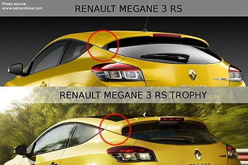 Spoiler CAP Renault Megane Mk3 RS Trophy / RS Cup