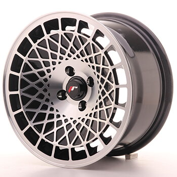 JAPAN RACING JR14 15X8 ET20 4X100 BLACK MACHINED