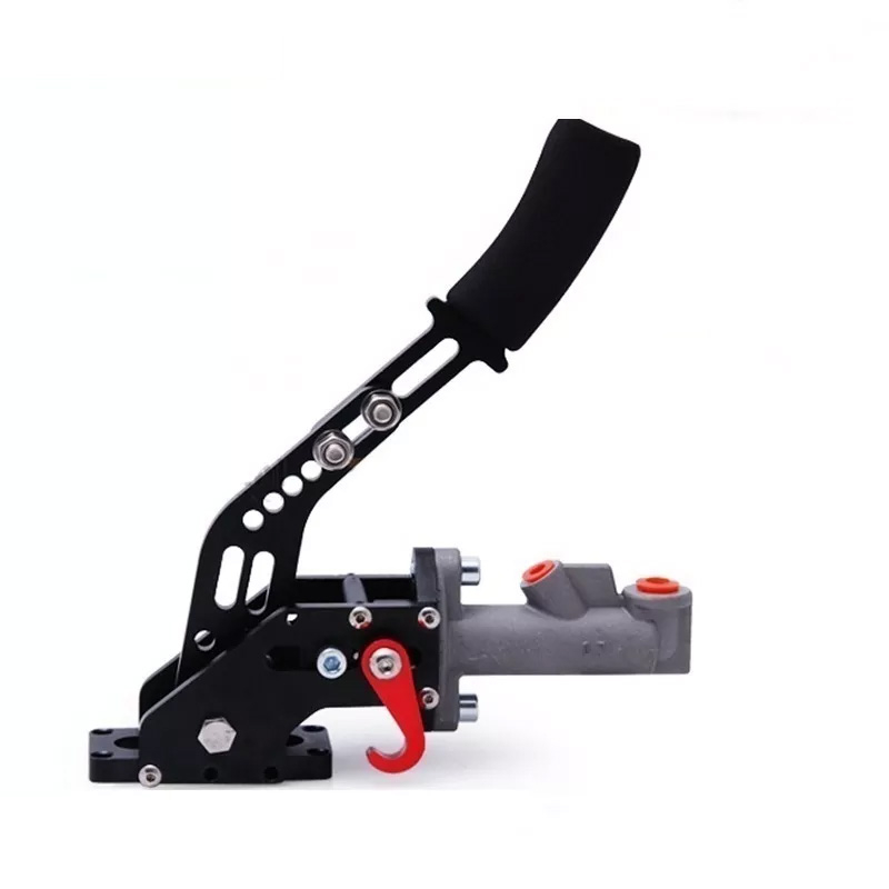 ALUMINUM ONE HYDRAULIC HANDBRAKE WITH PARKING PAWL AND 0.625 MASTER CYLINDER - 2