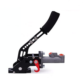 ALUMINUM ONE HYDRAULIC HANDBRAKE WITH PARKING PAWL AND 0.625 MASTER CYLINDER