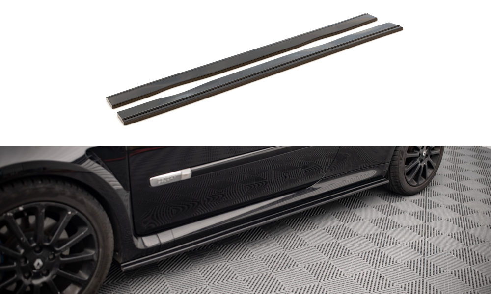 Side Skirts Diffusers Renault CLIO MK3 RS (2006-2012) - 6