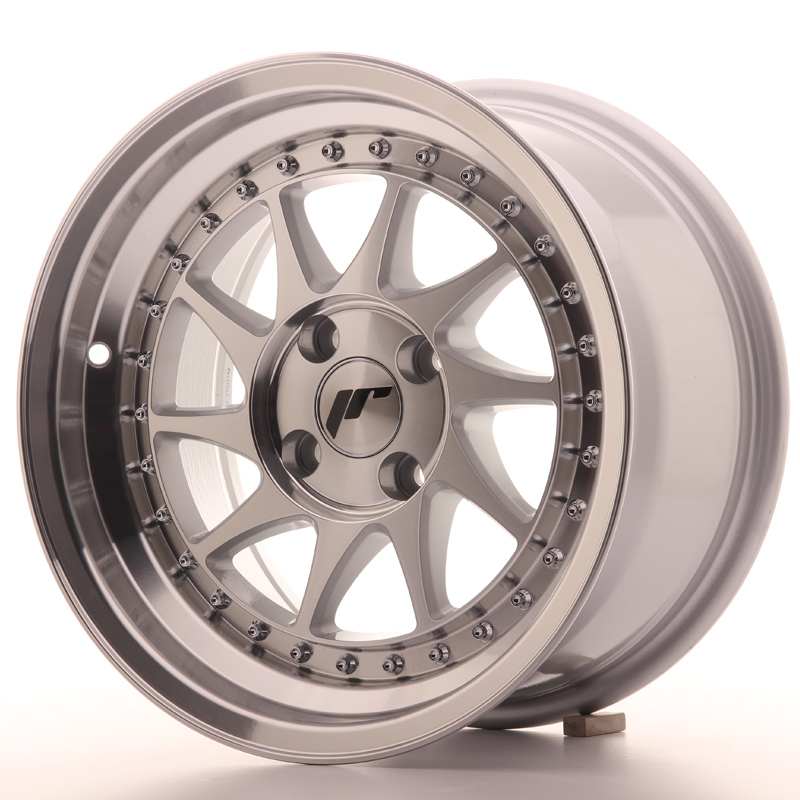 Japan Racing JR26 15x8 ET15 4x100 Machined Sil