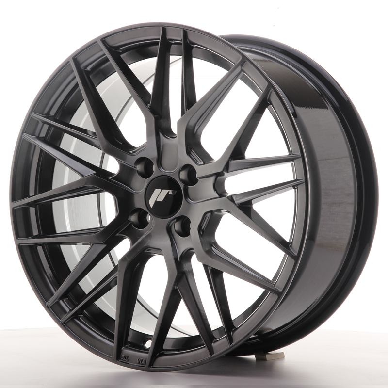 JAPAN RACING JR28 17X8 ET40 4X100 HYPER BLACK