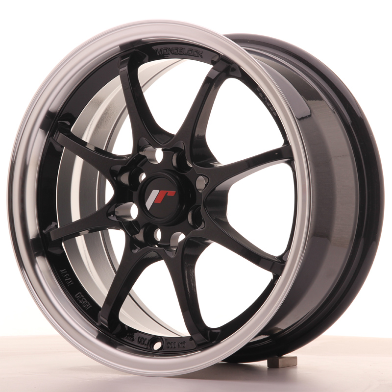 JAPAN RACING JR5 15X7 ET35 4X100 GLOSS BLACK