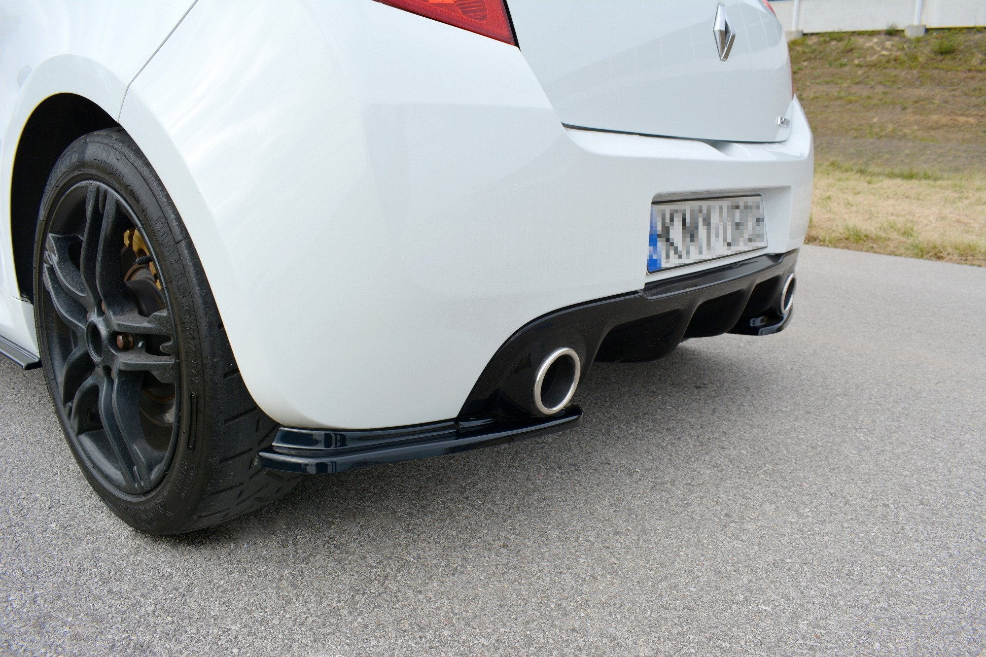 Rear Side Splitters Renault CLIO MK3 RS Facelift (2009-2012)