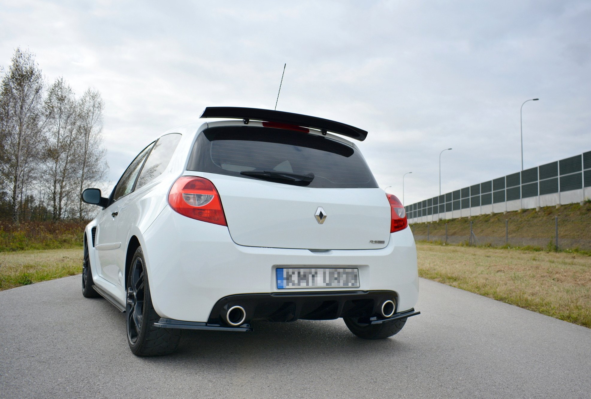 Rear Side Splitters Renault CLIO MK3 RS Facelift (2009-2012) - 2