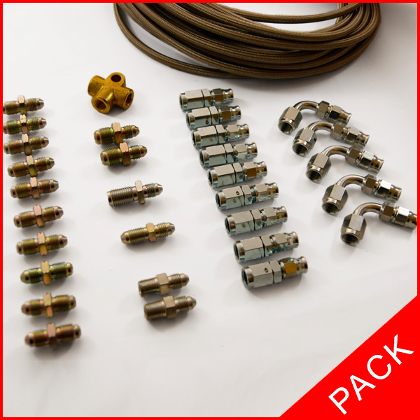 COMPLETE BRAKE PACK (FITTINGS AND HOSE)