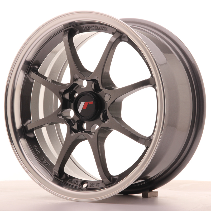 JAPAN RACING JR5 15X7 ET35 4X100 GUN METAL