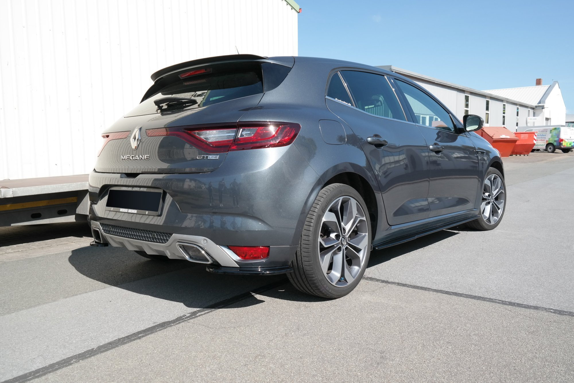 Rear Side Splitters Renault Megane MK4 Gt-line (2016-) - 2