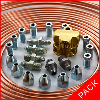 COMPLETE HANDBRAKE, FITTINGS AND COPPER PIPE PACKAGE