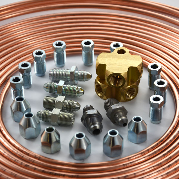 COMPLETE HANDBRAKE, FITTINGS AND COPPER PIPE PACKAGE - 2