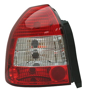 HONDA CIVIC 96-00 3D RED/CLEAR G3 TAILLIGHTS