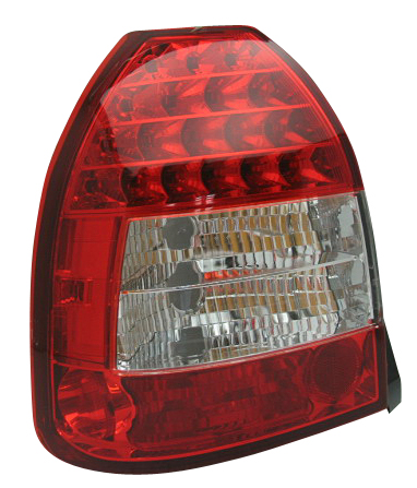 HONDA CIVIC 96-00 3D RÖDA/KLARA G3 LED BAKLAMPOR
