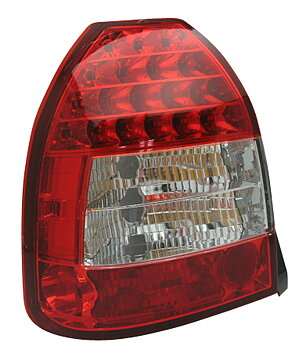 HONDA CIVIC 96-00 3D RED/CLEAR G3 LED TAILLIGHTS