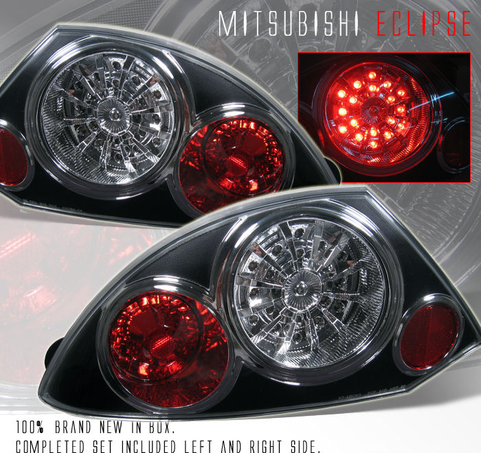 MITSUBISHI ECLIPSE 00-03 LED TAILLIGHTS BLACK [KS]
