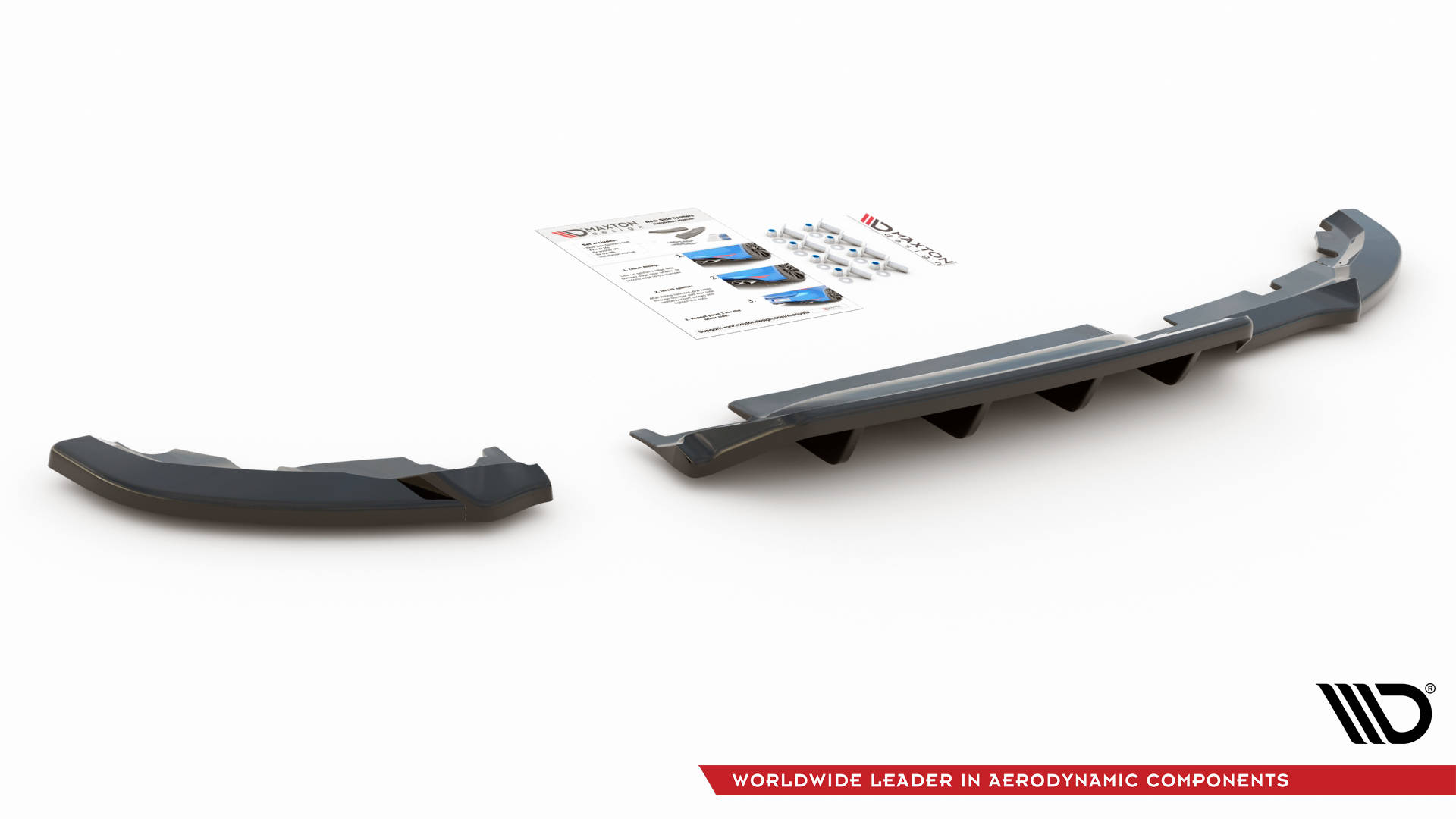 Central Rear Splitter (Vertical Bars) Renault CLIO Mk5 (2019-) - 5